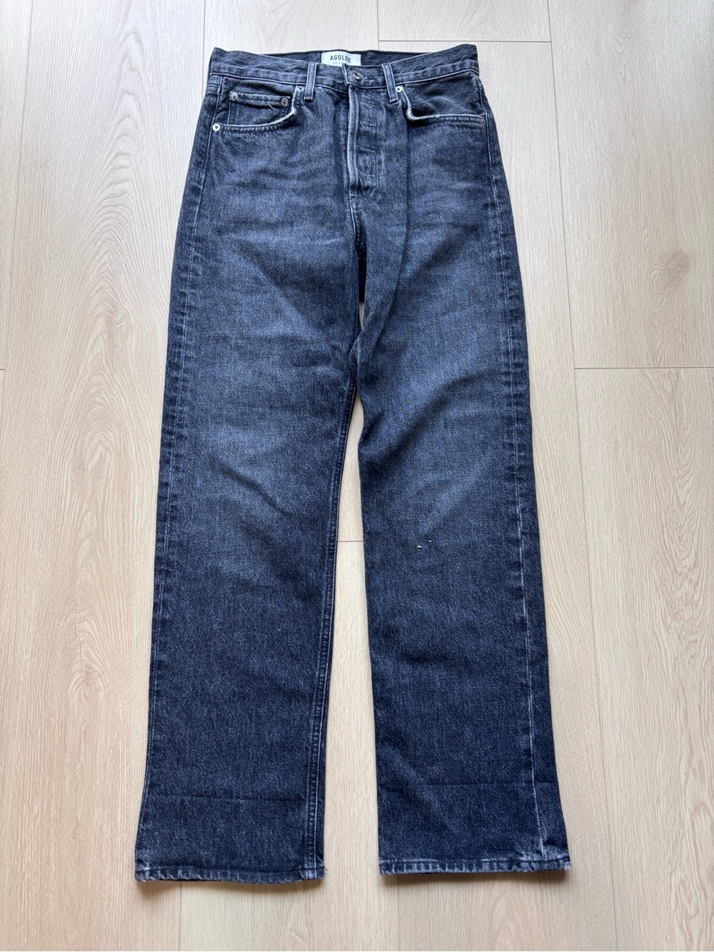 AGOLDE BLACK WASH‎ STRAIGHT LEG JEAN